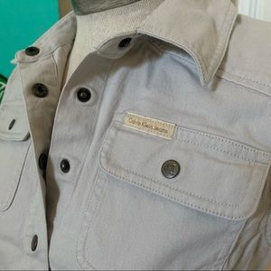 calvin klein jeans khaki vest